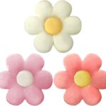 3 Pcs Flower Pillows Flower Shaped Throw Pillows Cute Daisy Plush Pillow Decorative Floor Pillow Seat Cushion for Bedroom Home Sofa Chair Couch Decor(Vivid Colors,16")