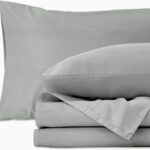 Soft And Breathable Sheet Set With Sateen-Striped Jacquard Pattern