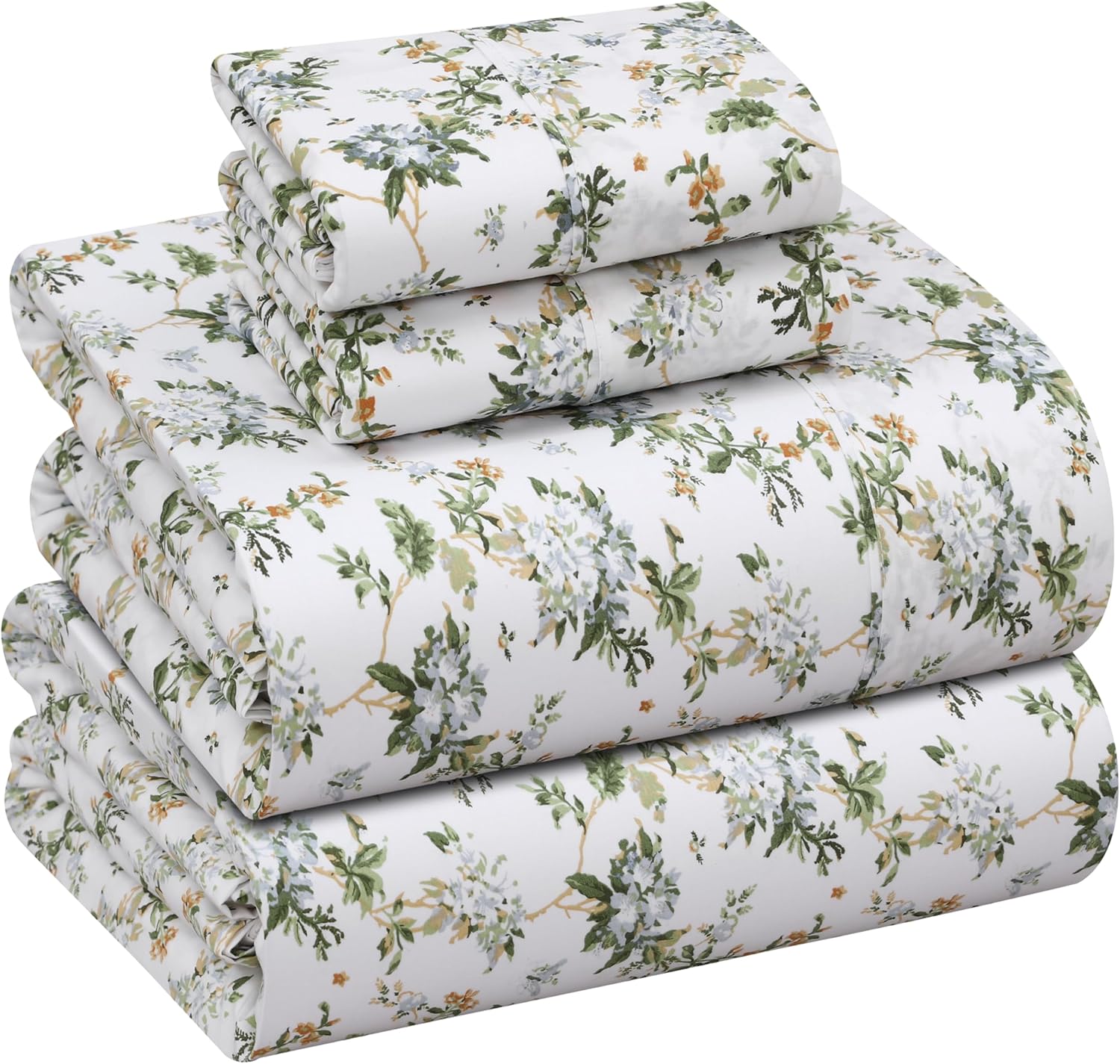 81oNe3G6ylL._AC_SL1500_.jpg Crisp, Cool-Touch, Soft, And Breathable Plain-Weave Cotton Sheet - Image 1