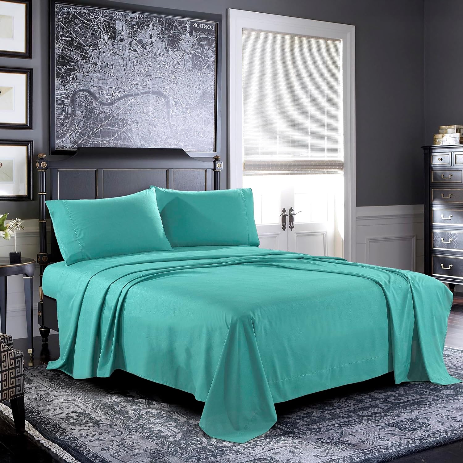 81z3RzEX7YL._AC_SL1500_.jpg Soft, Breathable Brushed Microfiber Sheet Set With Deep Pockets - Image 1
