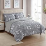 Collection 7 Piece Comforter Set Bag Solid Color All Season Soft Down Alternative Blanket & Luxurious Microfiber Bed Sheets, , Full